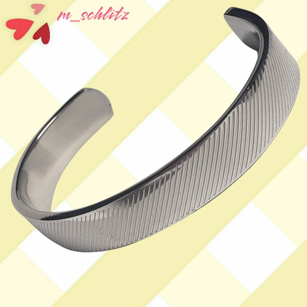 Stainless Stripped Band and Bracelet Set by Camille - Size 8 - Picture 3 of 10